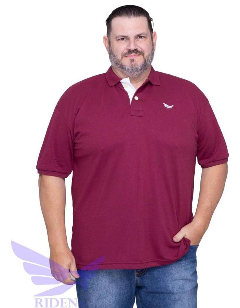 Camisa Polo Masculino Piquet Plus Size - G1 ao G5