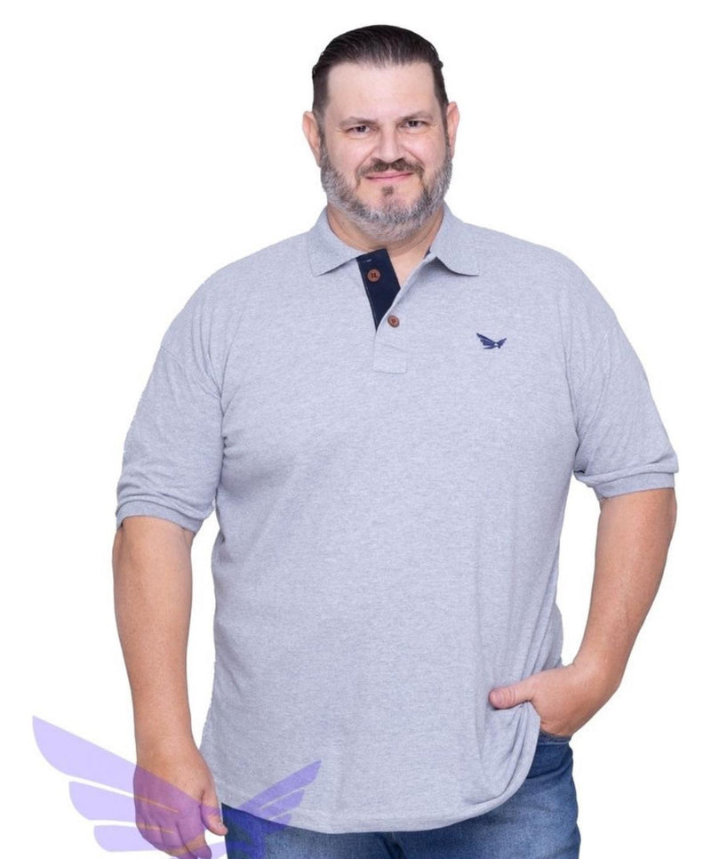 Camisa Polo Masculino Piquet Plus Size - G1 ao G5